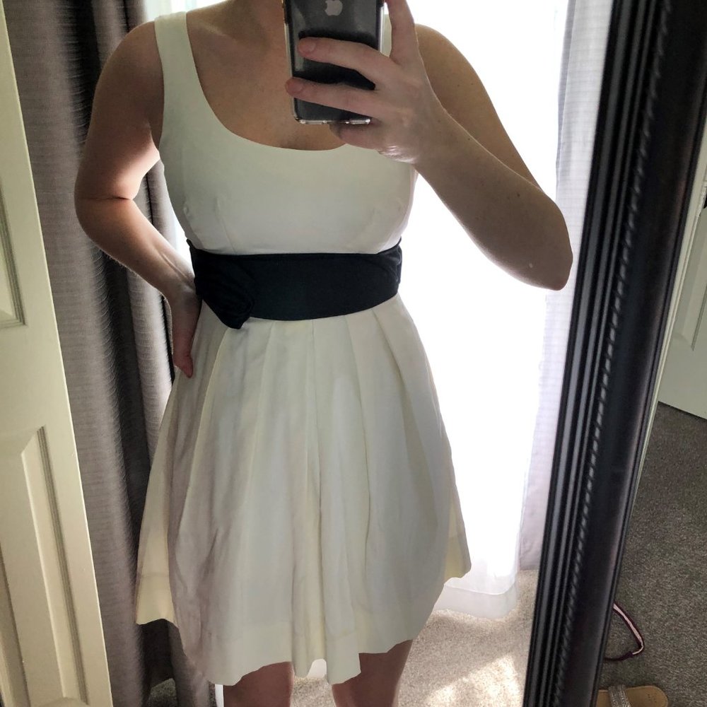 White and Black Cocktail Dress